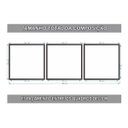 Ver imagem 2 de Quadro Decorativo 195x64cm Galhos Flores Preto E Branco Sala