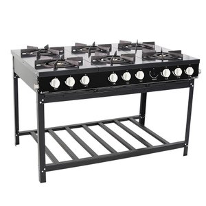 Fogão Profissional Venâncio 6 Bocas Linha Bravo Preto BR6BPR