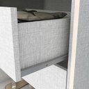 Ver imagem 5 de Guarda Roupa Casal Lima 6 Portas 3 Gavetas Henn MDP Off White Nature Cabideiro Alumínio Amplo Espaço