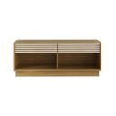 Ver imagem 4 de Rack Bancada para Tv até 42 Polegadas Prateleiras e Gavetas: Natural com Off White