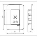 Ver imagem 2 de Campainha Eletrônica Exatron Embutir LECO4004, com Fio, Branca
