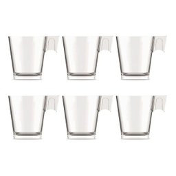 Jogo Xícaras De Café Expresso 80 Ml Vidro 6 Peças Class Home - 1
