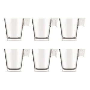 Jogo Xícaras De Café Expresso 80 Ml Vidro 6 Peças Class Home