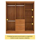 Ver imagem 6 de Guarda Roupa Casal 6 Portas 4 Gavetas Arizona S/ Espeho S/ Pés - Tcil Cinamomo