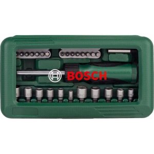 Jogo de Bits e Soquetes Bosch, 46 Peças - 2607017399/504