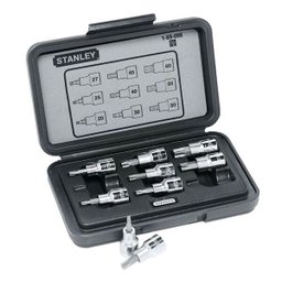 Jogo de Chave de Soquetes Tipo Torx 9 Peças de T20 a T60 (stanley 89-098) - 1