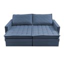 Ver imagem 6 de Sofá sem Caixa Retrátil Baú 1,60m Cama Inbox Marselha Suede Velusoft Azul