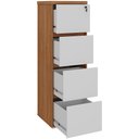Ver imagem 6 de Armário para Escritório Arquivo 04 Gavetas com Chave Unik A02 Freijó Branco - Lyam Decor