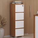 Ver imagem 2 de Armário para Escritório Arquivo 04 Gavetas com Chave Unik A02 Freijó Branco - Lyam Decor