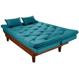 Sofá Cama Reclinável Caribe + Duas Banquetas Rubi Essencial - 6