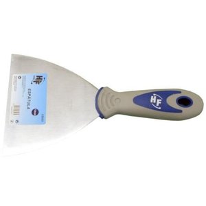 Kit 20 Un Espatula Cabo Emborrachado Cromada - 08cm - Hf