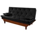 Ver imagem 4 de Sofá Cama Reclinável Caribe + Duas Banquetas Rubi Essencial