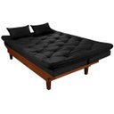 Ver imagem 6 de Sofá Cama Reclinável Caribe + Duas Banquetas Rubi Essencial