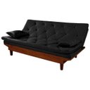 Ver imagem 5 de Sofá Cama Reclinável Caribe + Duas Banquetas Rubi Essencial