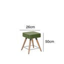Ver imagem 3 de Kit com 4 Banco Rio com Pés Palito - Sintético Verde
