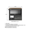 Ver imagem 5 de Conjunto Gabinete Banheiro Modulado 3 Peças com Iluminação em LED 100cm Grafite Mel