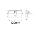 Ver imagem 2 de Cilindro Fortezza 120mm Chave Multiponto Cilindro 70mm