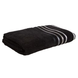 Toalha De Rosto Lumina Karsten 48X80Cm Preto Cinza Algodão - 3