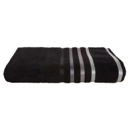 Toalha De Rosto Lumina Karsten 48X80Cm Preto Cinza Algodão - 2