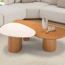 Ver imagem 1 de Mesa de Centro Orgânica Conjunto Aurora