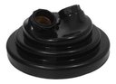 Ver imagem 1 de Kit Utron 5 Plafon Duplo Simples 17cm X 7cm para 2 Lâmpadas - Preto - 110v/220v (bivolt)
