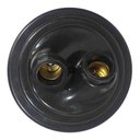 Ver imagem 2 de Kit Utron 5 Plafon Duplo Simples 17cm X 7cm para 2 Lâmpadas - Preto - 110v/220v (bivolt)