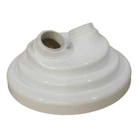 Kit Utron 5 Plafon Duplo Simples 17cm X 7cm para 2 Lâmpadas - Branco - 110v/220v (bivolt)