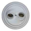 Ver imagem 2 de Kit Utron 5 Plafon Duplo Simples 17cm X 7cm para 2 Lâmpadas - Branco - 110v/220v (bivolt)