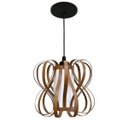 Ver imagem 1 de Lustre Luminária Pendente Utron Junco Copo Infinit 29cm - Palha
