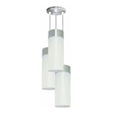 Lustre Luminária Pendente Utron Copo Triplo Translúcido E27