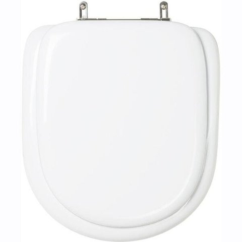 Assento Sanitário Almofadado Paris Branco para Vaso Ideal Standard