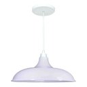 Ver imagem 1 de Kit Utron 2 Lustres Luminária Pendente Prato Bedd Retrô 32cm - Branco - 110v/220v (bivolt)