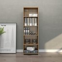 Ver imagem 1 de Estante Multifuncional com Prateleiras 57x183 cm MDP Carvalho 0700 Prime