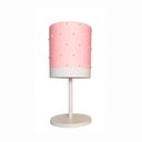 Ver imagem 1 de Abajur Infantil Pérolas - Base Branca 20x41 Rosa