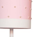 Ver imagem 3 de Abajur Infantil Pérolas - Base Branca 20x41 Rosa