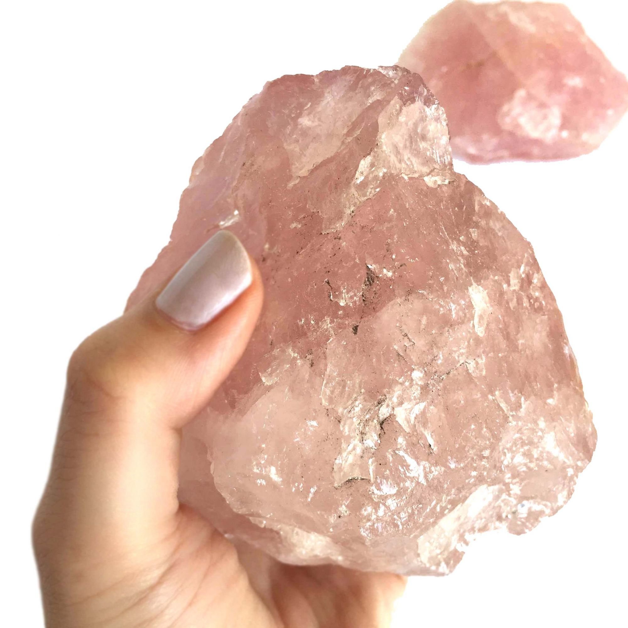 Pedra Bruta de Quartzo Rosa Natural Cristal Amor G - 2