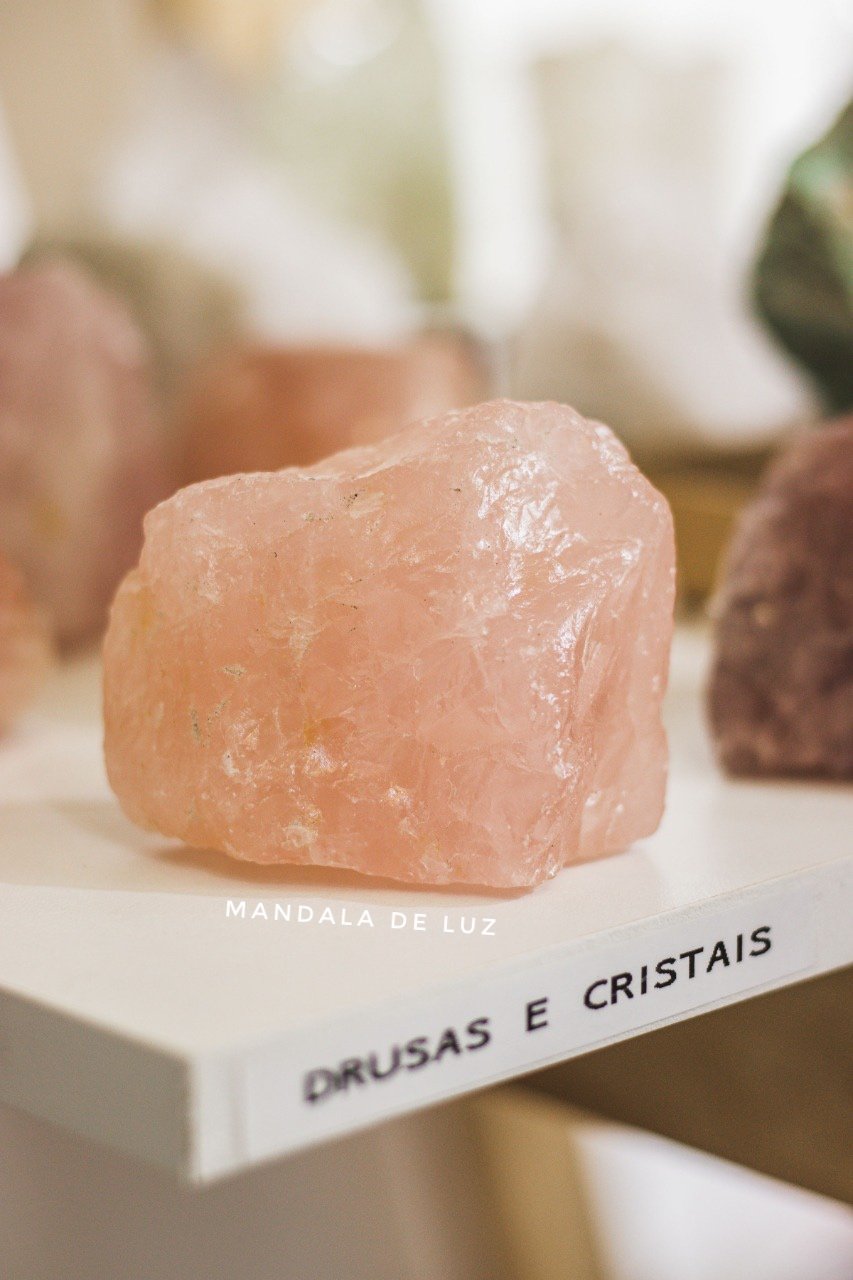 Pedra Bruta de Quartzo Rosa Natural Cristal Amor G - 3