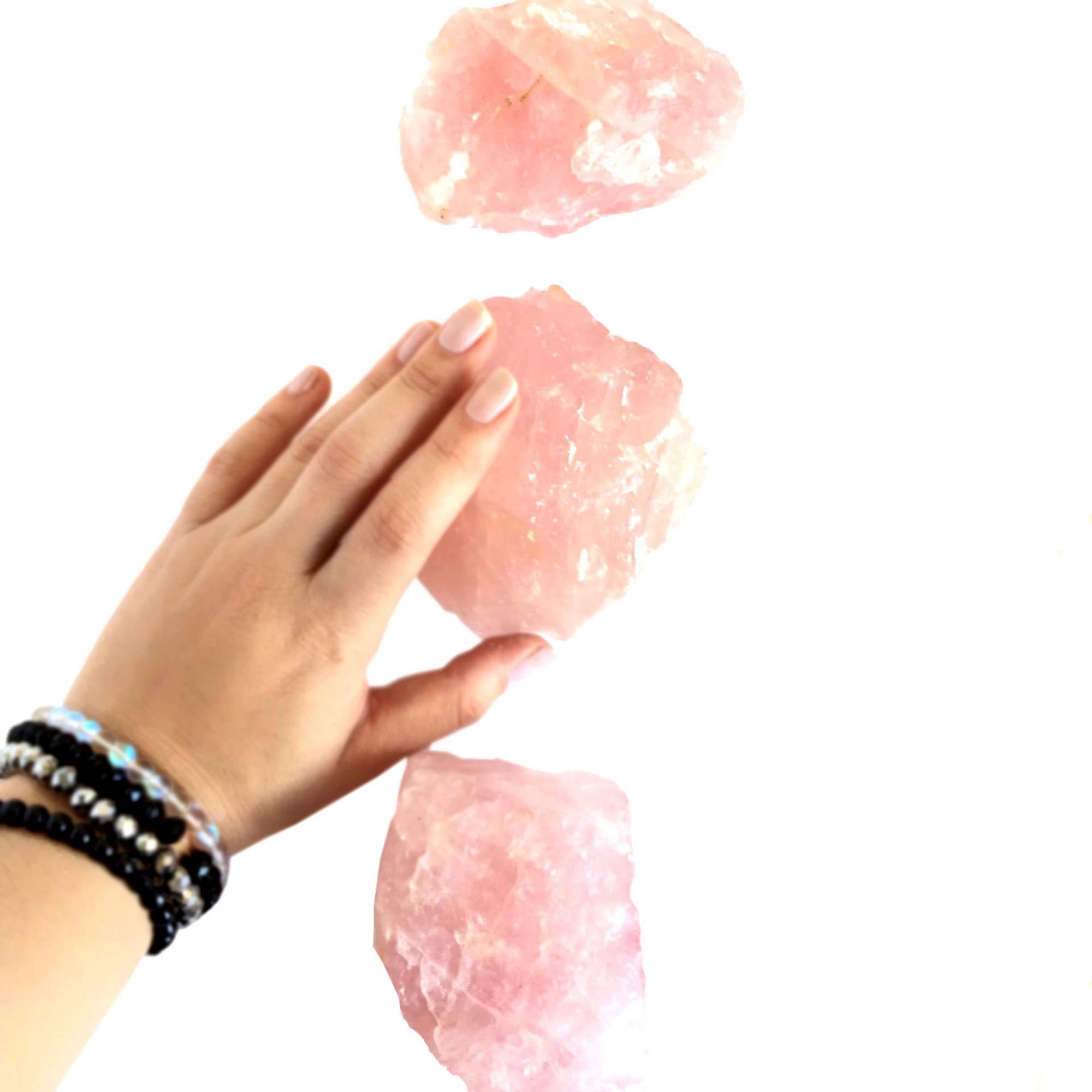 Pedra Bruta de Quartzo Rosa Natural Cristal Amor G - 6