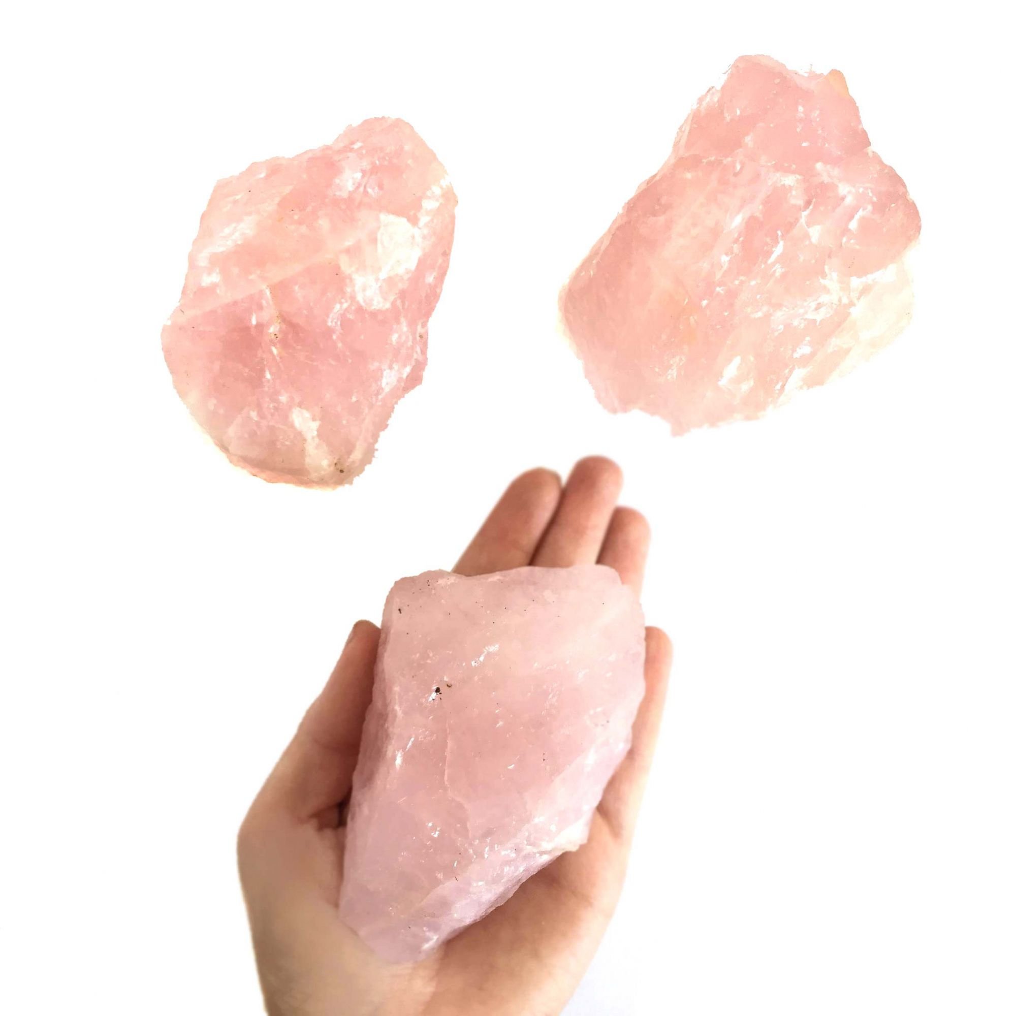 Pedra Bruta de Quartzo Rosa Natural Cristal Amor G - 5