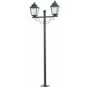 Ver imagem 1 de Poste de Jardim Preto Externo 2,1m Alumínio 2 Lâmpadas Bivolt Luminária