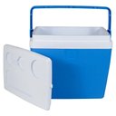 Ver imagem 1 de Caixa Térmica Cooler 26L Com Alça 35 Latas Azul Bel