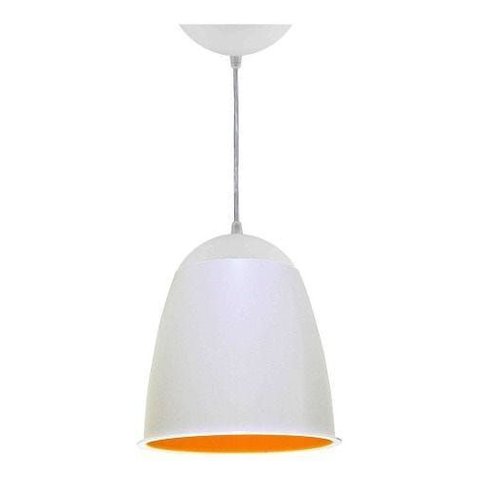 Lustre Utron Luminária Pendente de Teto Taça 20cm Branco