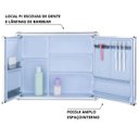 Ver imagem 3 de Armário Banheiro Espelheira Sobrepor | Com Perfil de Alumínio | 54x11,3x45cm | 02 Portas | Astra