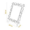 Ver imagem 5 de Kit 2 Quadros Decorativos MDF 20cm x 28cm para Sala de Estar Salmo 7 M01 Branco e Cru - Annie Decor