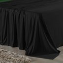 Ver imagem 2 de Jogo de Cama Casal Viúva Nobre 4 Peças Malha 100% Algodão - Preto / Verde-bandeira