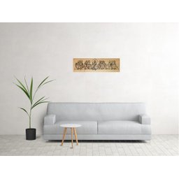 Quadro Santa Ceia 60x20cm Decorativo para Sala Quarto Pequeno - 2