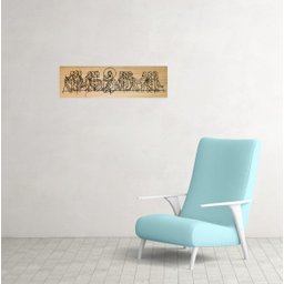 Quadro Santa Ceia 60x20cm Decorativo para Sala Quarto Pequeno - 3
