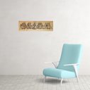 Ver imagem 3 de Quadro Santa Ceia 60x20cm Decorativo para Sala Quarto Pequeno