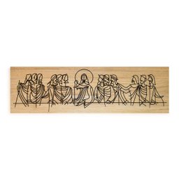 Quadro Santa Ceia 60x20cm Decorativo para Sala Quarto Pequeno - 1