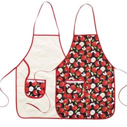 Avental De Cozinha Dupla Face Maçã - 1